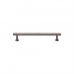 M Marcus Heritage Brass Knurled Design Cabinet Pull with Rose 96mm Centre to Centre